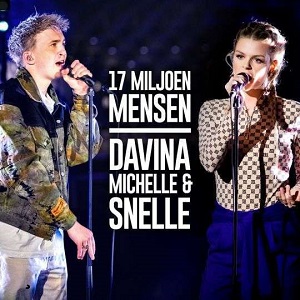 Cover `17 Miljoen Mensen (Live)` van Davina Michelle & Snelle