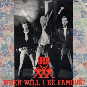 Cover `When Will I Be Famous` van Bros