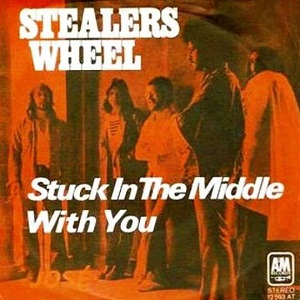 Rivierenland Radio speelt nu `Stuck In The Middle With You` van Stealers Wheel