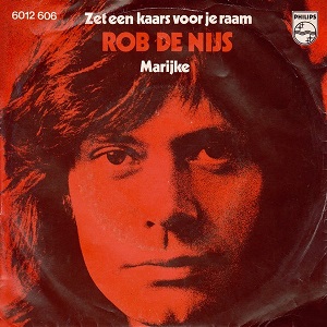 Cover `Zet Een Kaars Voor Je Raam` van Rob de Nijs