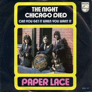 Cover `The Night Chicago Died` van Paper Lace
