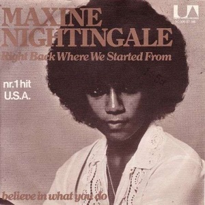 Cover `Right Back Where We Started From` van Maxine Nightingale