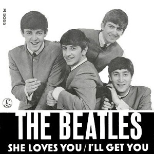 Cover `She Loves You` van The Beatles