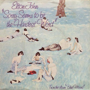 Cover `Sorry Seems To Be The Hardest Word` van Elton John